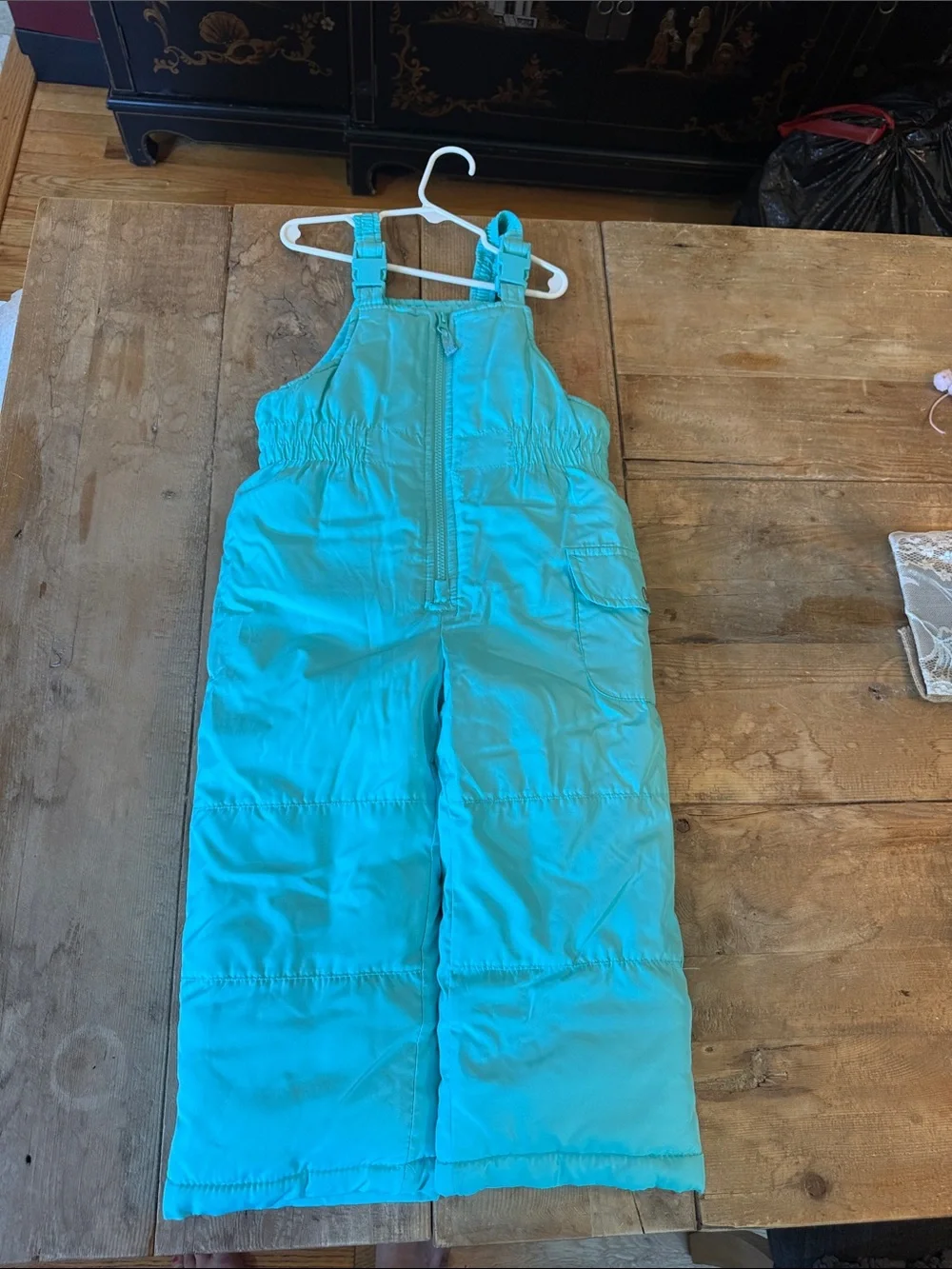 Carter's Bright Teal Kids Snow Overalls